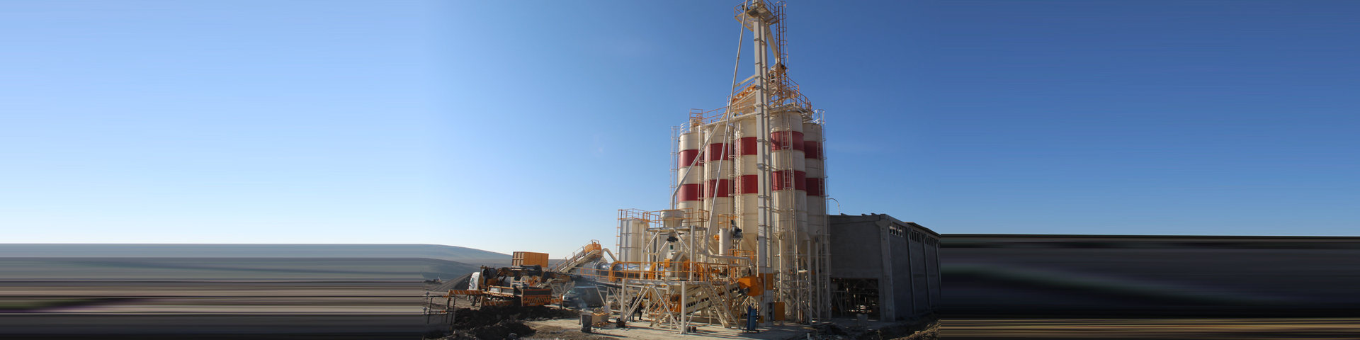 Dry mortar production plant.