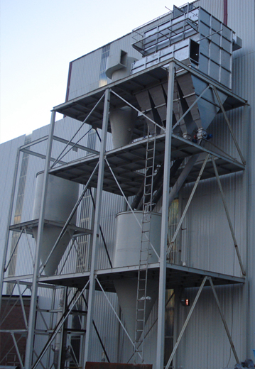 Perlite expansion plant.